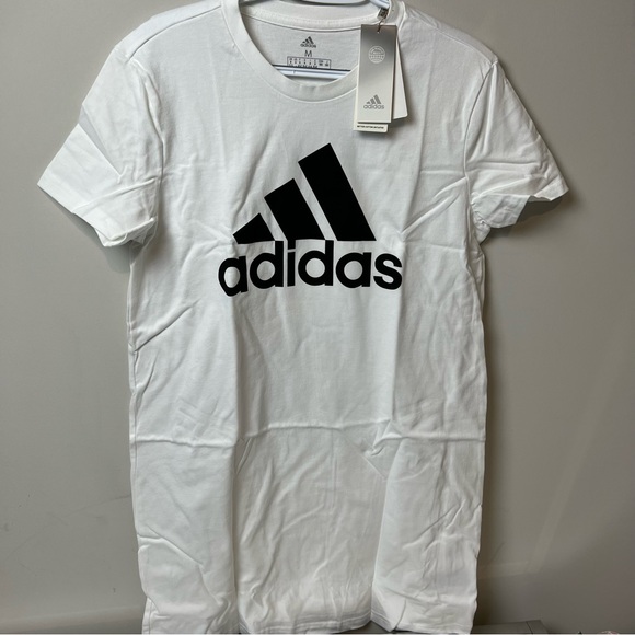 Adidas White Badge of Sport T-Shirt Dress - Picture 2 of 3